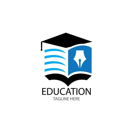 Book Education Logo Template vector illustration designのイラスト素材