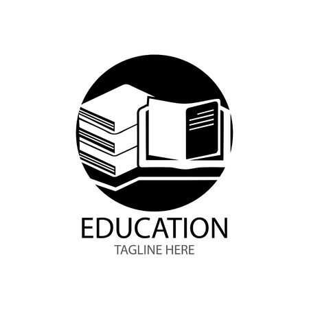 Book Education Logo Template vector illustration designのイラスト素材