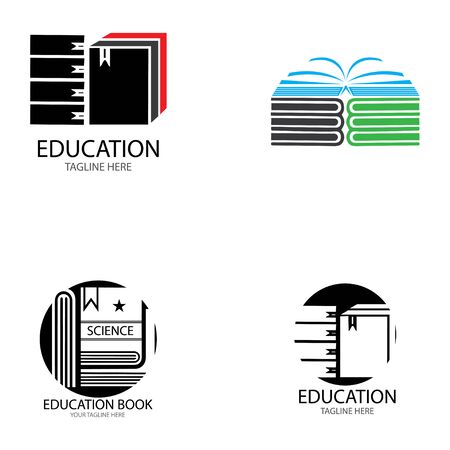 Book Education Logo Template vector illustration designのイラスト素材