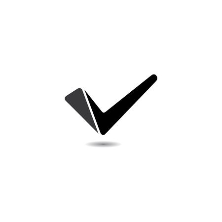 Check mark icon. Tick symbol  vector illustration.のイラスト素材