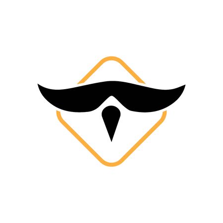 Mustache icon vector ilustration templateのイラスト素材