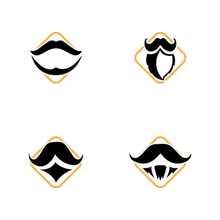 Mustache icon vector ilustration templateのイラスト素材