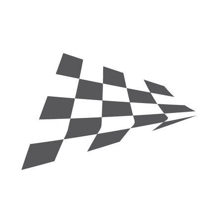 Race flag icon, simple design illustration vectorのイラスト素材
