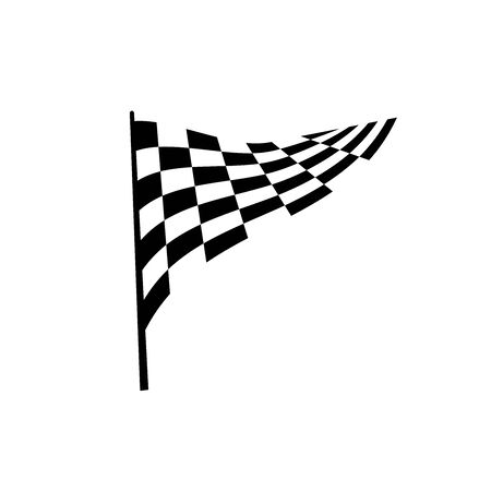 Race flag icon, simple design illustration vectorのイラスト素材
