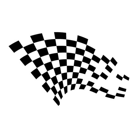 Race flag icon, simple design illustration vectorのイラスト素材