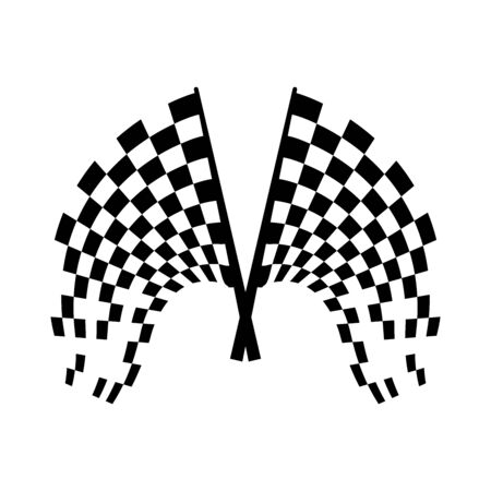 Race flag icon, simple design illustration vectorのイラスト素材