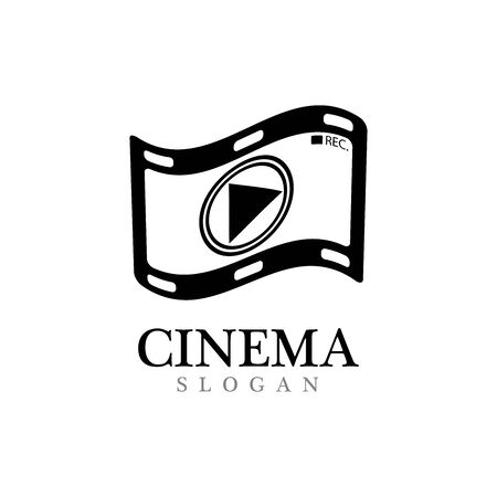 filmstrip Logo Template vector illustration designのイラスト素材