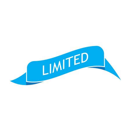 Flat vector ribbons banners flat isolated on white backgroundのイラスト素材