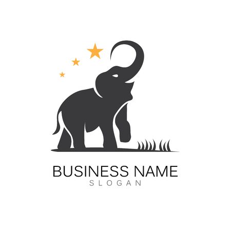 Elephant Logo Template Vector Illustration designのイラスト素材