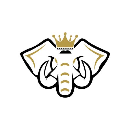 Elephant Logo Template Vector Illustration designのイラスト素材