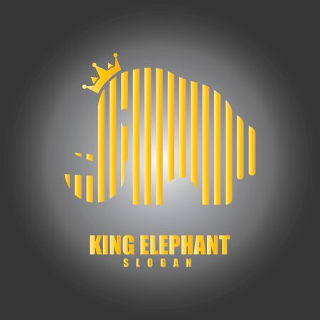 Elephant Logo Template Vector Illustration designのイラスト素材