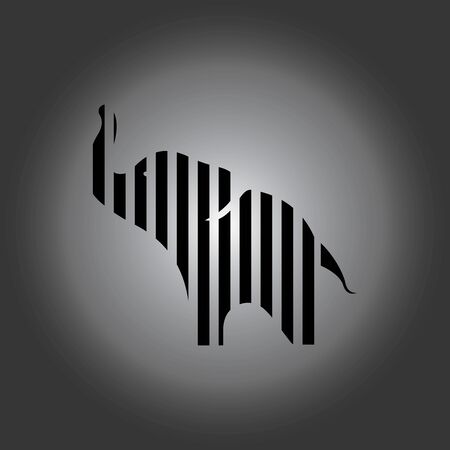 Elephant Logo Template Vector Illustration designのイラスト素材