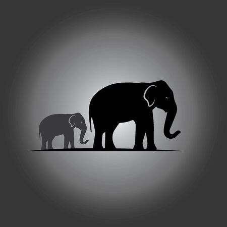 Elephant Logo Template Vector Illustration designのイラスト素材
