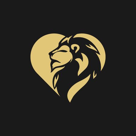 Lion Logo Template vector icon illustration designのイラスト素材