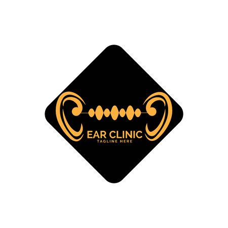 Hearing Logo Template vector icon designのイラスト素材