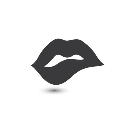 Lips icon cosmetic logo vector templateのイラスト素材