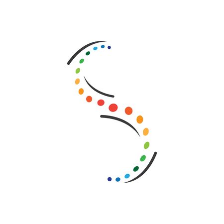 Spine diagnostics symbol logo template vector illustration designのイラスト素材