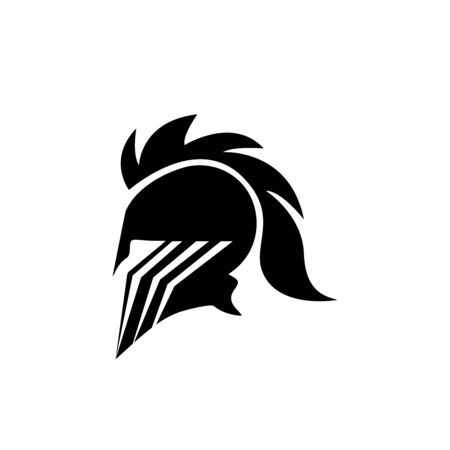 Gladiator mask , Spartan helmet logo template vector icon designのイラスト素材
