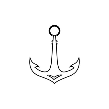 Anchor icon Logo Template vector illustrationのイラスト素材