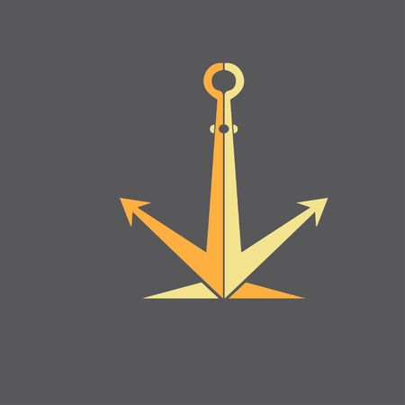 Anchor icon Logo Template vector illustration