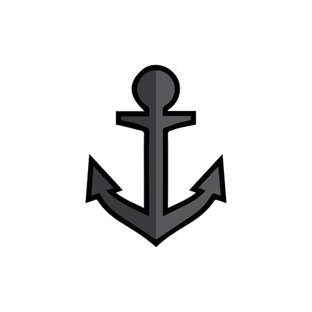 Anchor icon Logo Template vector illustrationのイラスト素材