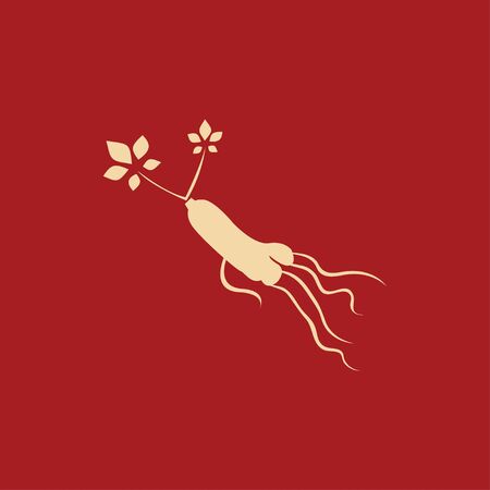 Ginseng vector icon illustration design templateのイラスト素材