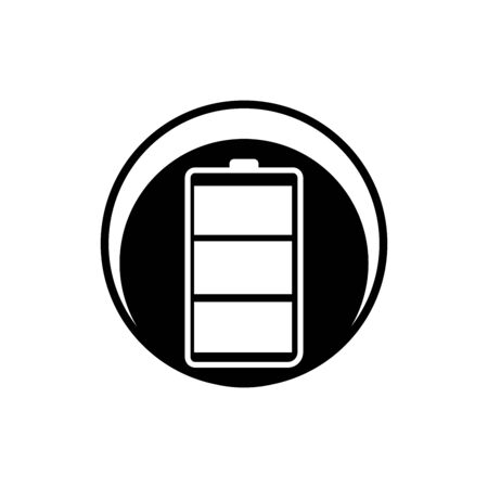 Battery icon design template vector illustrationのイラスト素材