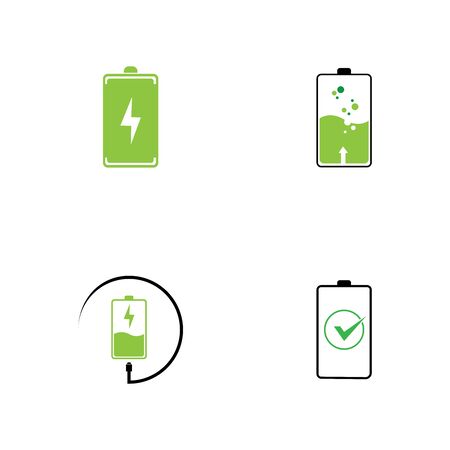 Battery icon design template vector illustrationのイラスト素材