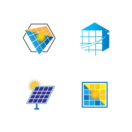 Solar Energy vector icon illustration design templateのイラスト素材
