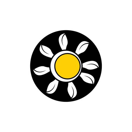 Sun Vector illustration Icon Logo Template designのイラスト素材