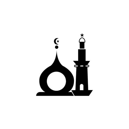 islamic mosque logo vector icon templateのイラスト素材