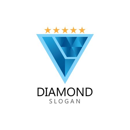 Diamond  jewelry Logo Template vector icon illustration designのイラスト素材