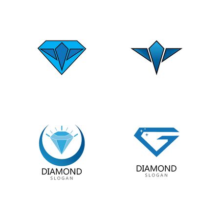 Diamond  jewelry Logo Template vector icon illustration designのイラスト素材