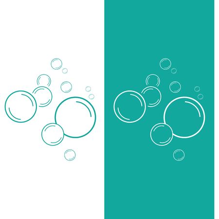 bubble icon vector illustration design templateのイラスト素材