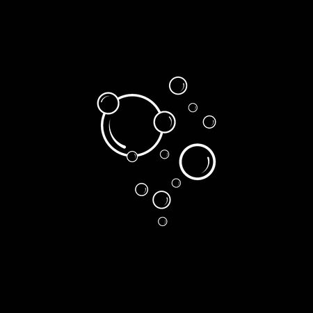 bubble icon vector illustration design templateのイラスト素材