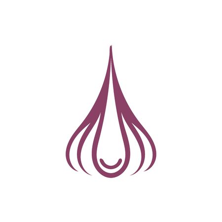 Garlic vector icon illustration design templateのイラスト素材