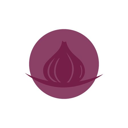Garlic vector icon illustration design templateのイラスト素材