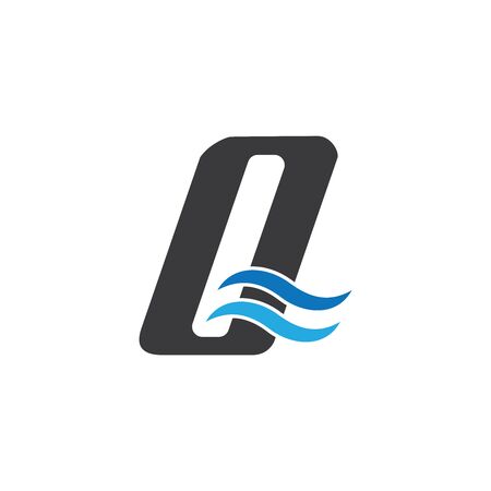 A Letter Logo Template vector icon illustrationのイラスト素材