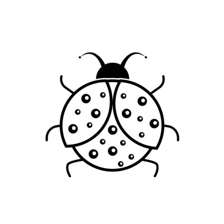 bug vector illustration icon design templateのイラスト素材