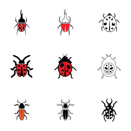 bug vector illustration icon design templateのイラスト素材