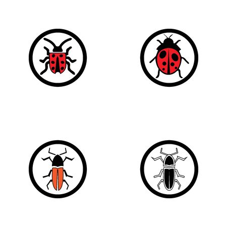 bug vector illustration icon design templateのイラスト素材