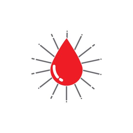 Human Blood logo template vector icon illustration designのイラスト素材