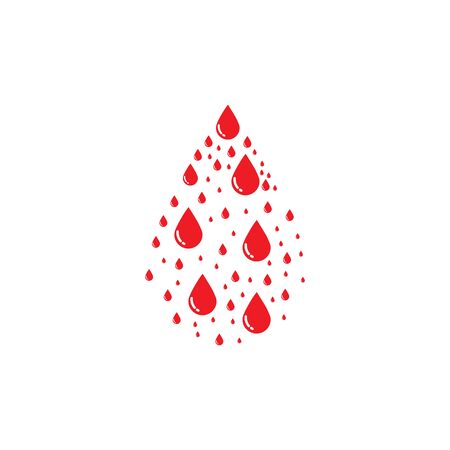 Human Blood logo template vector icon illustration designのイラスト素材