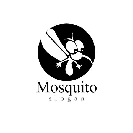 Mosquito insect animal logo vector illustration templateのイラスト素材