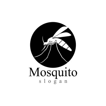 Mosquito insect animal logo vector illustration templateのイラスト素材