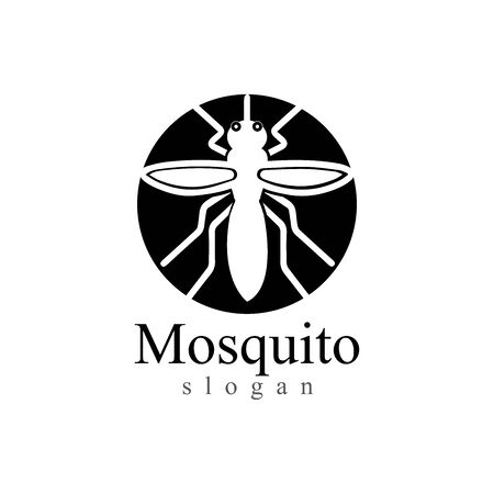 Mosquito insect animal logo vector illustration templateのイラスト素材