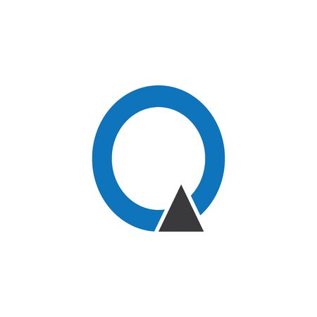 Q Letter Logo Template vector icon illustrationのイラスト素材