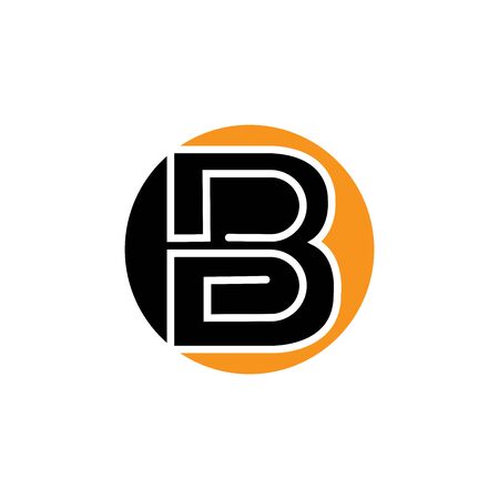 Initial letter B, Letter B Template icon illustrationのイラスト素材
