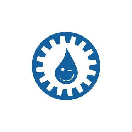 Gear Logo Template vector icon illustration designのイラスト素材