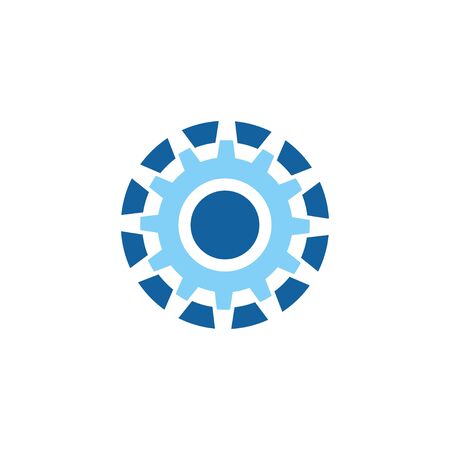 Gear Logo Template vector icon illustration designのイラスト素材